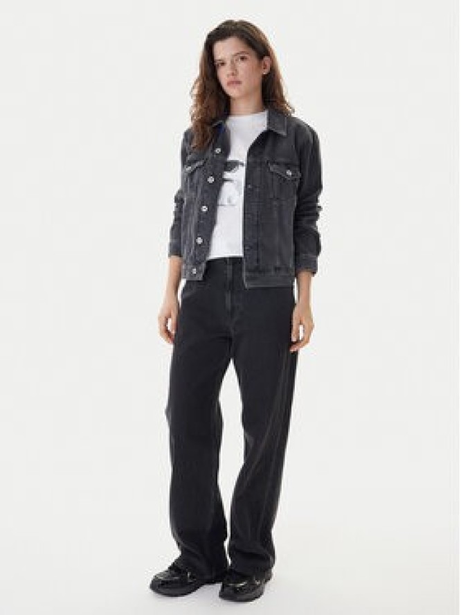 Karl Lagerfeld Jeans Kurtka jeansowa A3W14063 Szary Regular Fit