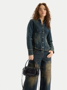 Calvin Klein Torebka Pocket Shiny Nylon Small Bag LV04F3405G Czarny
