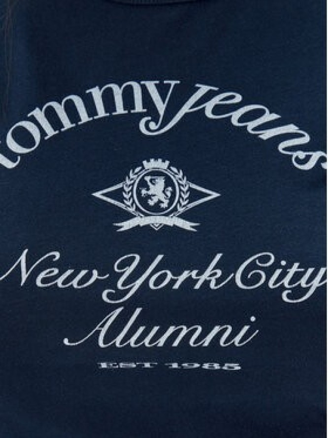Tommy Jeans T-Shirt Nyc Ringer DW0DW20323 Granatowy Slim Fit
