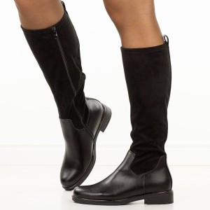 Czarne bk kozaki damskie Filippo Dkz7332/25