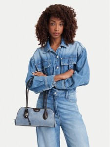 Calvin Klein Torebka Emblem Trio Denim Shoulder Bag LV04F3830G Niebieski