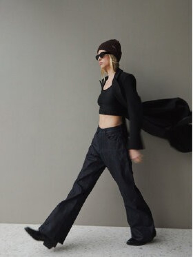 G-Star Raw Jeansy Contor 3D D27690-D315 Granatowy Wide Leg