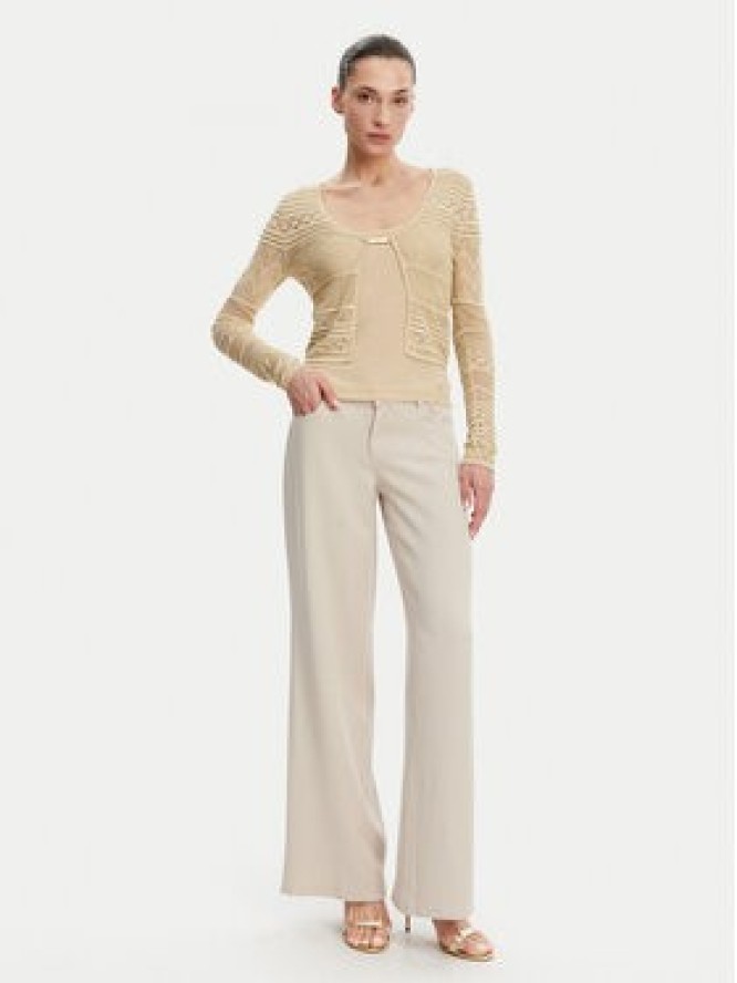 Guess Jeansy W4GA96 WDP85 Beżowy Wide Leg