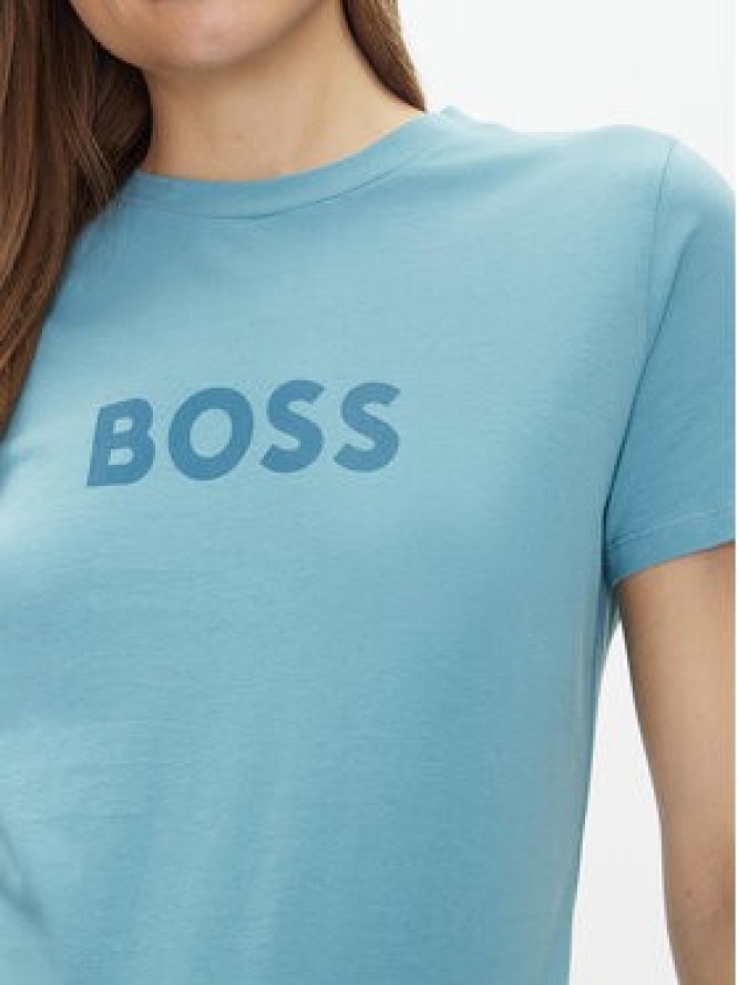 BOSS T-Shirt 50501139 Błękitny Regular Fit