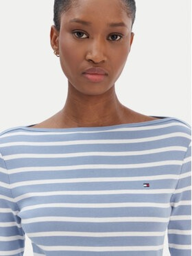 Tommy Hilfiger Bluzka New Cody WW0WW40589 Błękitny Slim Fit