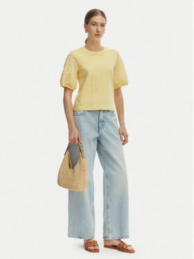 Vero Moda Bluzka Janni 10340706 Żółty Regular Fit