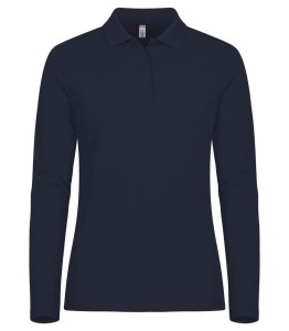 clique Manhattan L/S Women damskie polo z długim rękawem Navy