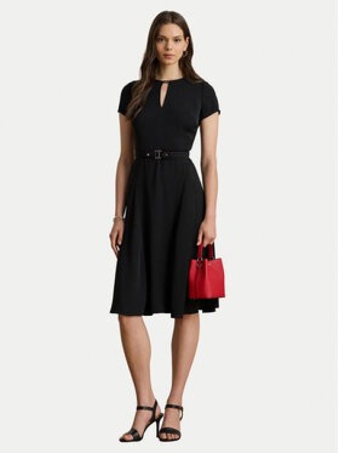LAUREN RALPH LAUREN Sukienka koktajlowa 200973369002 Czarny Flare Fit