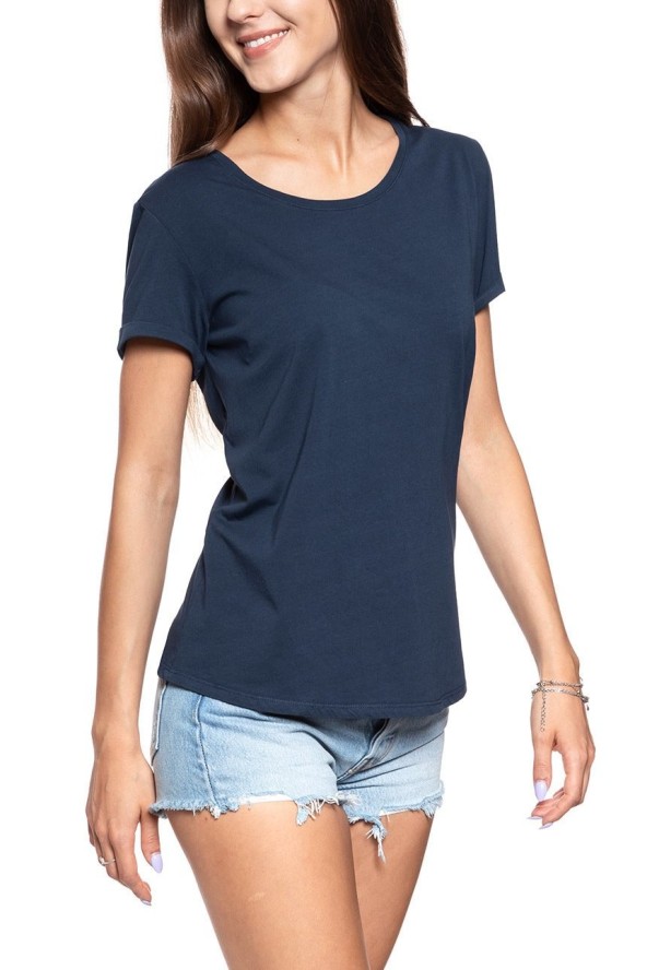 MUSTANG T SHIRT DAMSKI Alina C Embro Blue Nights 1009061 4085