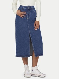 ONLY Spódnica jeansowa Bianca 15319268 Granatowy Regular Fit