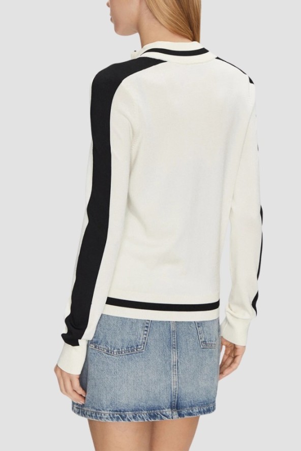 GUESS Beżowa bluza damska rozpinana Full, Rozmiar XS