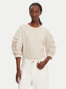 Liu Jo Bluzka WA5359 J4893 Beżowy Regular Fit