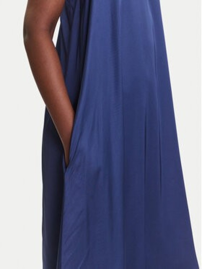 Fracomina Sukienka letnia FS25SD3005W64101 Granatowy Relaxed Fit