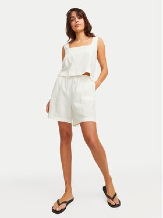 JJXX Szorty materiałowe Breeze 12269727 Biały Relaxed Fit