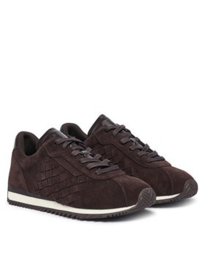 MICHAEL Michael Kors Sneakersy Rhodes 43F6RHFS2S Brązowy ciemny