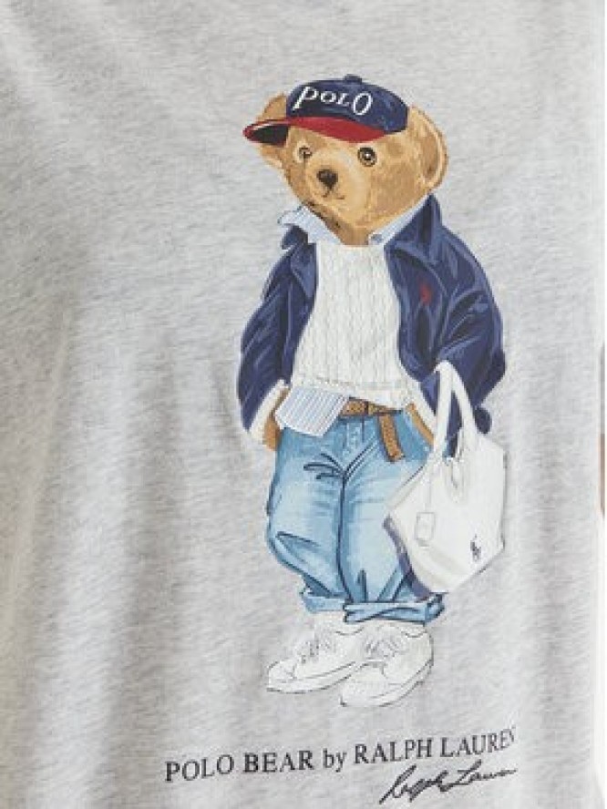 Polo Ralph Lauren T-Shirt 211A96261001 Szary Slim Fit