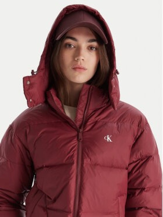 Calvin Klein Jeans Kurtka puchowa Essential LV047D501G Bordowy Relaxed Fit
