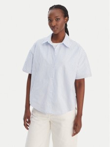 Calvin Klein Koszula LV00QS7652 Błękitny Relaxed Fit