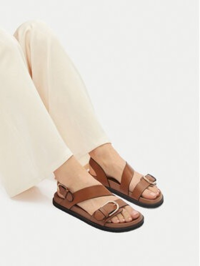 JENNY Sandały WS173-20 Brązowy