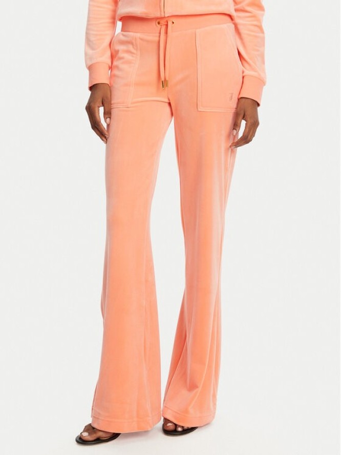 Juicy Couture Spodnie dresowe Layla JCSEBJ001 Pomarańczowy Flared Leg