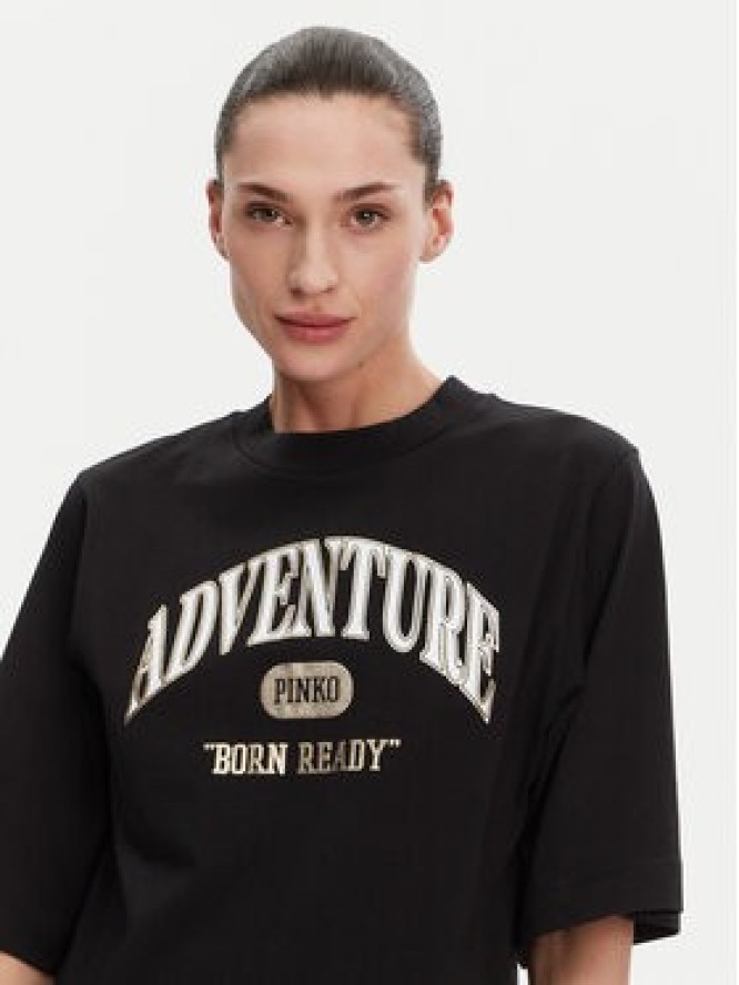 PINKO T-Shirt Niamey 104604 A2CS Czarny Regular Fit