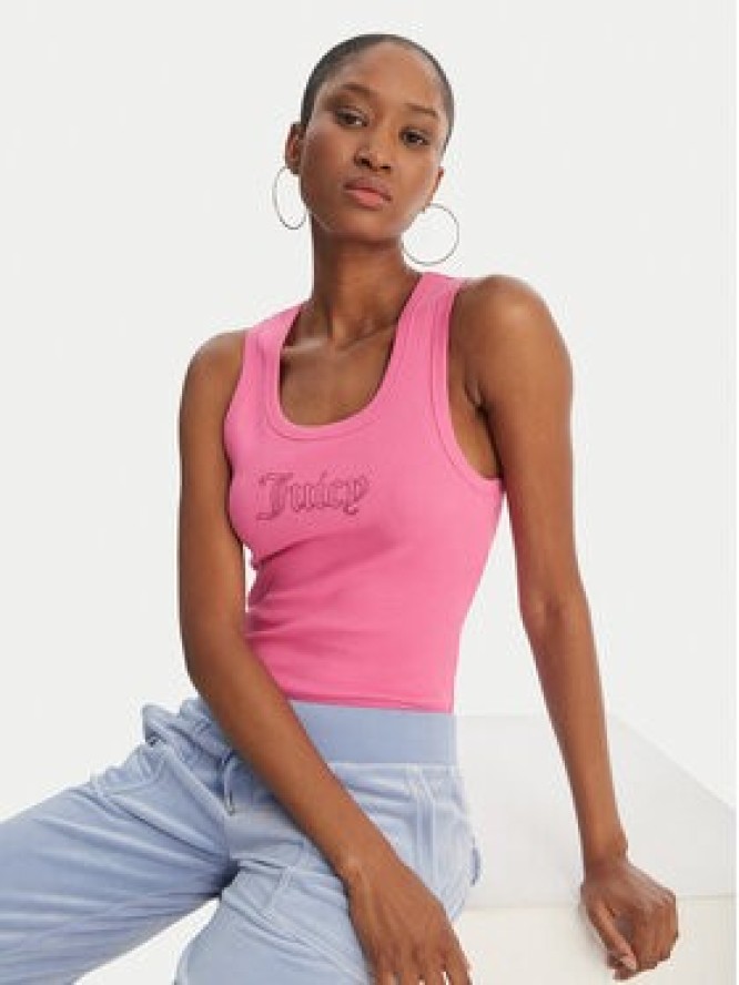 Juicy Couture Top Thin Strap JCWLV126308 Różowy Slim Fit