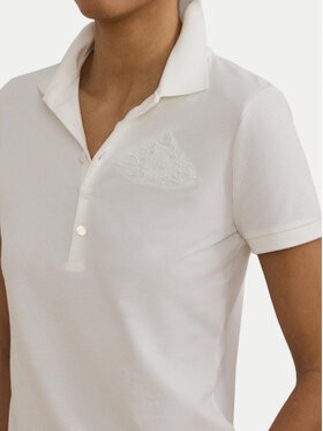 LAUREN RALPH LAUREN Polo 200966128001 Biały Slim Fit