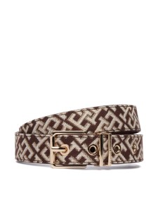 Tommy Hilfiger Pasek Th Square 2.5 Jacquard AW0AW18894 Brązowy