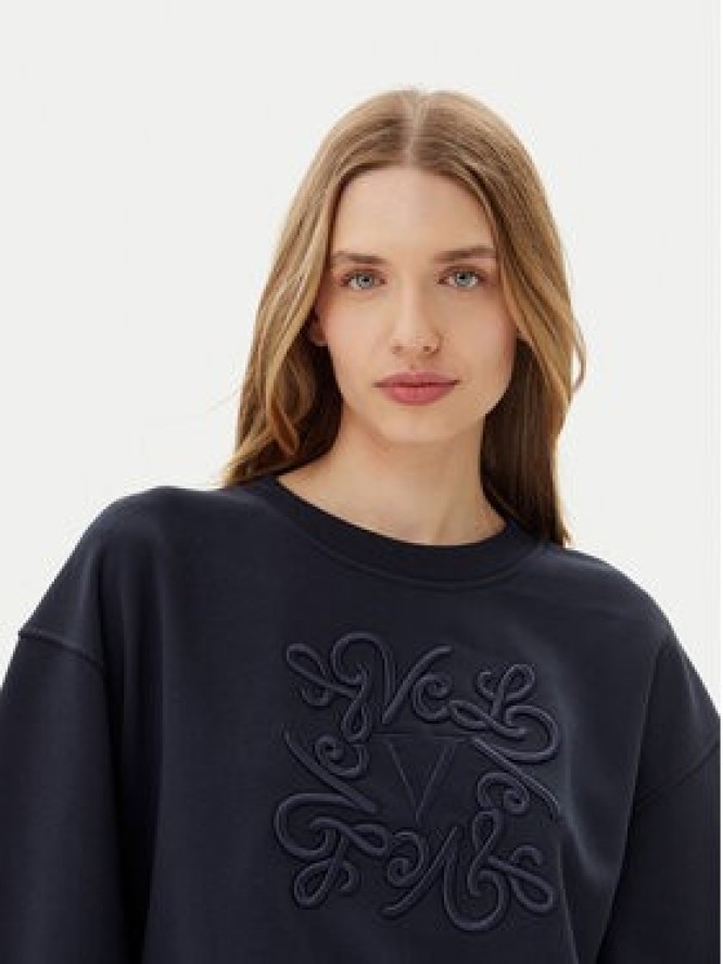 ViCOLO Bluza RD0178 Granatowy Reglan Fit