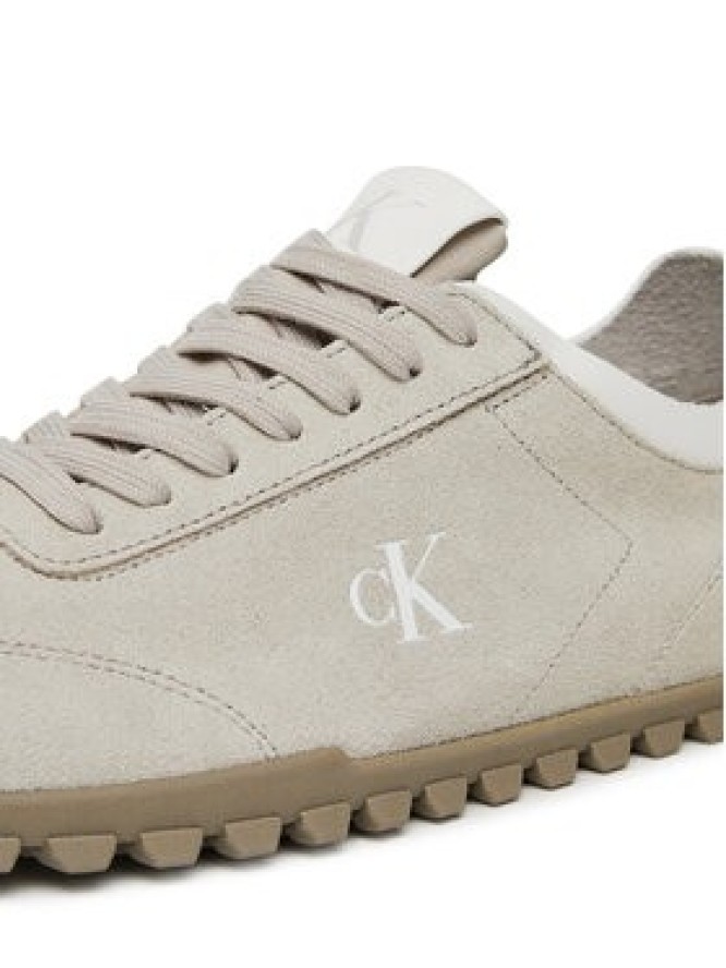 Calvin Klein Jeans Sneakersy Low Profile Runner Mg Sue YW0YW01898 Beżowy