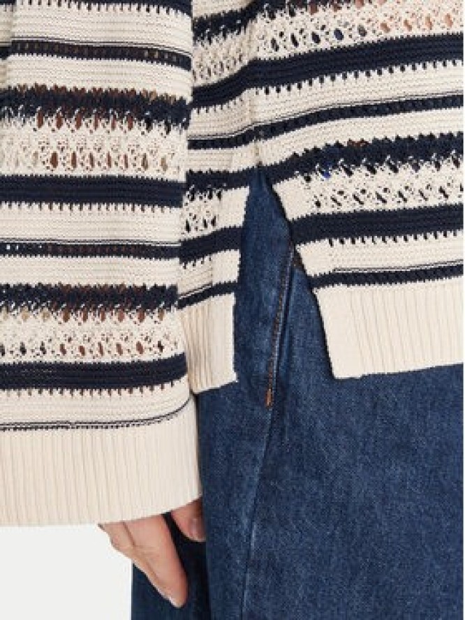 Tommy Hilfiger Sweter WW0WW46524 Beżowy Relaxed Fit