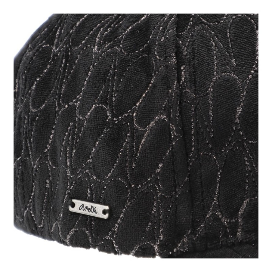 Czarna Stylowa Damska Czapka Z Daszkiem Anekke