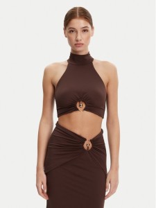 Bardot Top 59847TB Brązowy Regular Fit