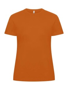 clique Classic OC-T Women T-shirt z bawełny organicznej, pomarańczowy