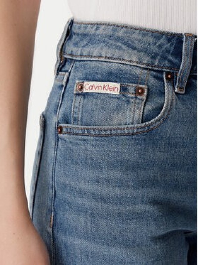 Calvin Klein Jeans Jeansy LV047F711G Granatowy Straight Fit
