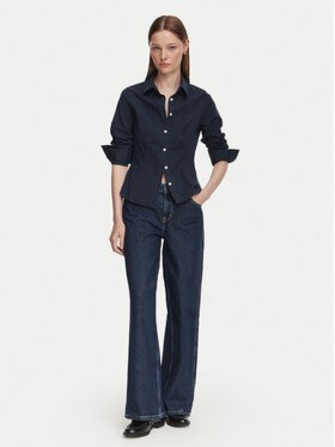 Guess Jeans Koszula W6YH11 W2835 Granatowy Slim Fit