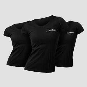 Koszulka damska fitness z okrągłym dekoltem Basic 3Pack