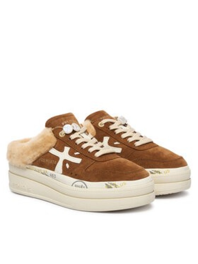 Premiata Sneakersy Micol Var 7016M Brązowy