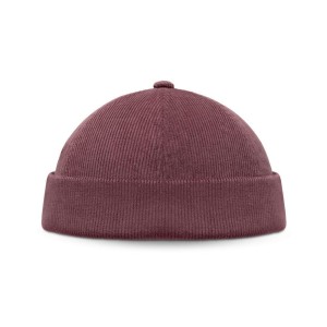 Sztruksowa czapka dokerka Siroko Cord Docker Burgundy