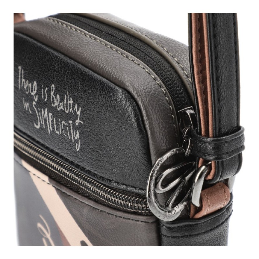 Brązowa Mała Torebka Damska Na Ramię Anekke