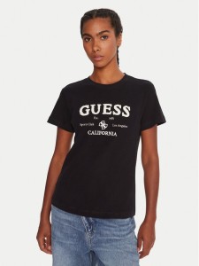 Guess T-Shirt V5BI02 KCBF1 Czarny Regular Fit