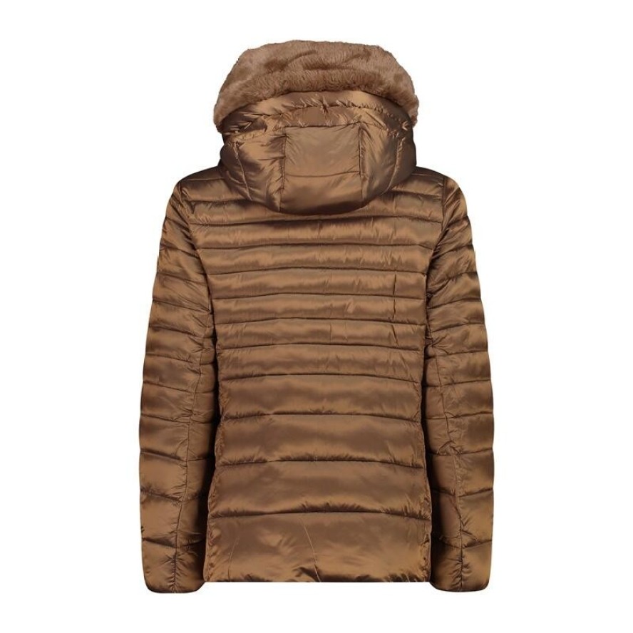 Kurtka Damska Zimowa CMP 32K3076F OCIEPLANA Brązowa