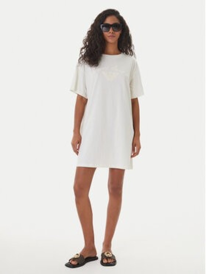 Emporio Armani Sukienka codzienna EW004078 AF20244 U1131 Biały Regular Fit