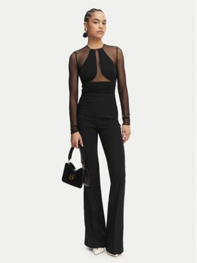 Elisabetta Franchi Spodnie materiałowe PA-184-62E2-V290 Czarny Slim Fit