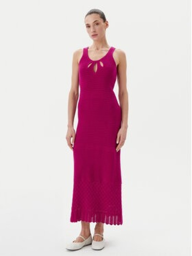 TWINSET Sukienka letnia 251LB3EBB Różowy Regular Fit