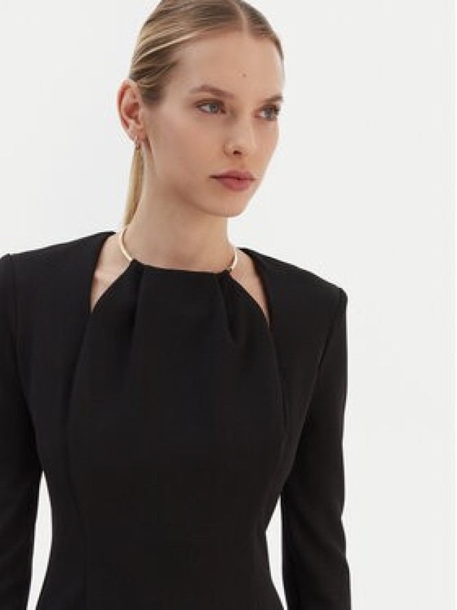 Rinascimento Sukienka koktajlowa CFC0126529003 Czarny Slim Fit