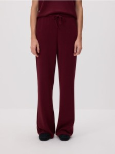 Spodnie dresowe long leg - bordowy