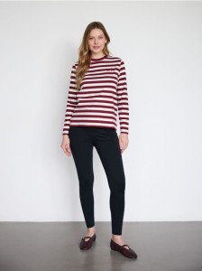 Bawełniany longsleeve - wielobarwny