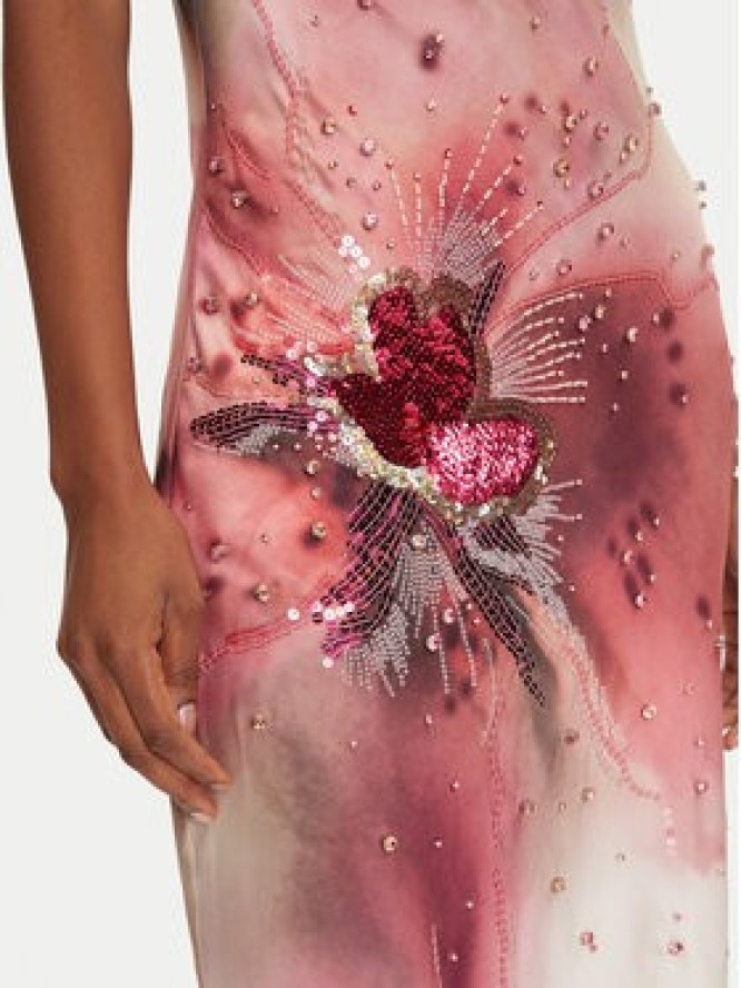 Marciano Guess Sukienka wieczorowa 5GGK57 7099Z Beżowy Regular Fit