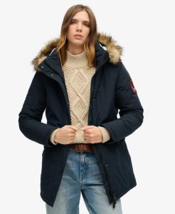 Parka z Kapturem z Sztucznym Futrem Everest od SUPERDRY